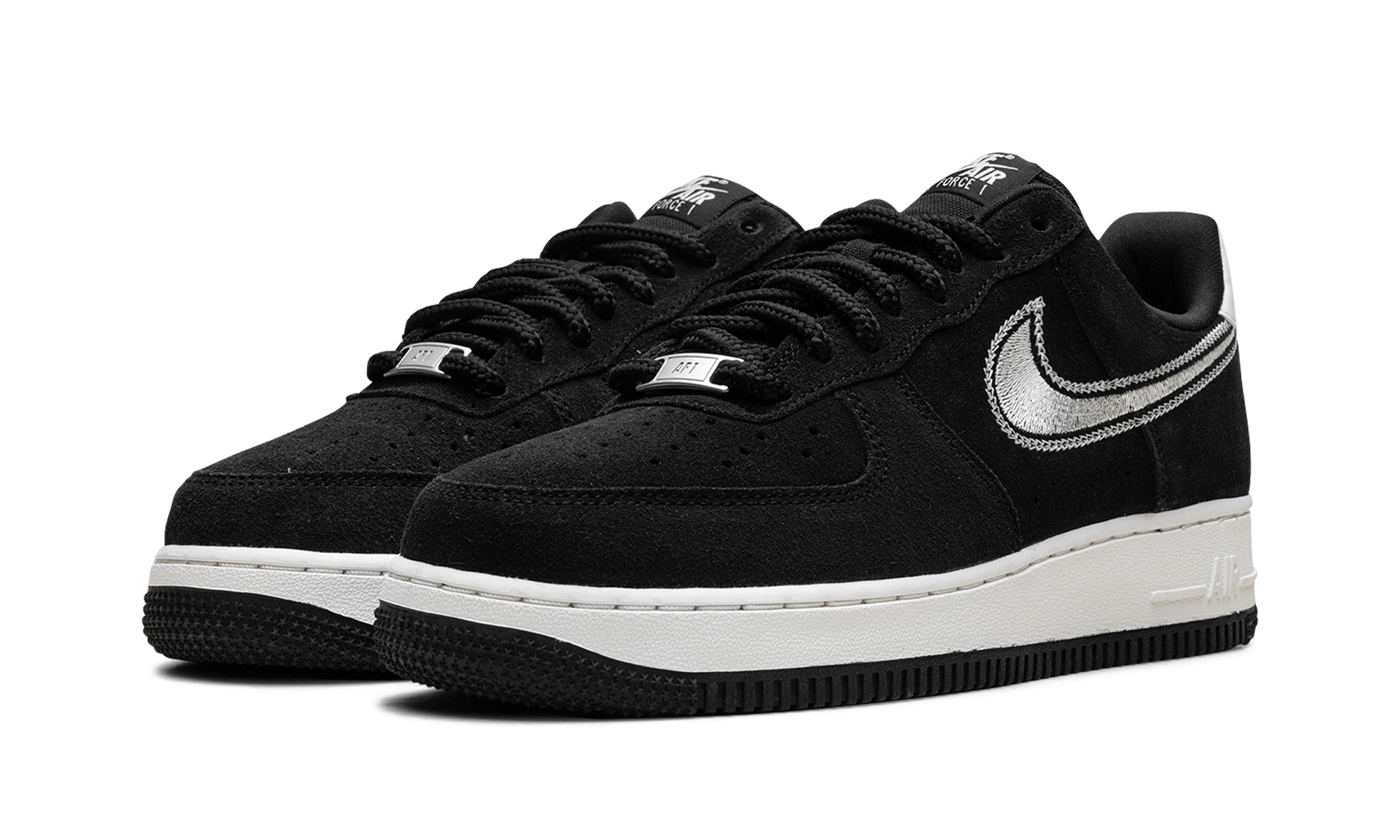 Air Force 1 Low '07 LV8  Black Sail Embroidered Swoosh