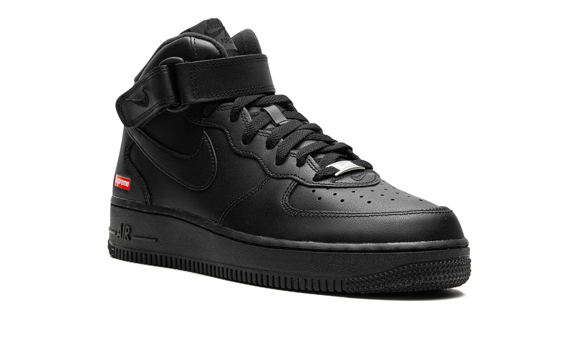 Air Force 1 Mid  Supreme - Mini Box Logo Black