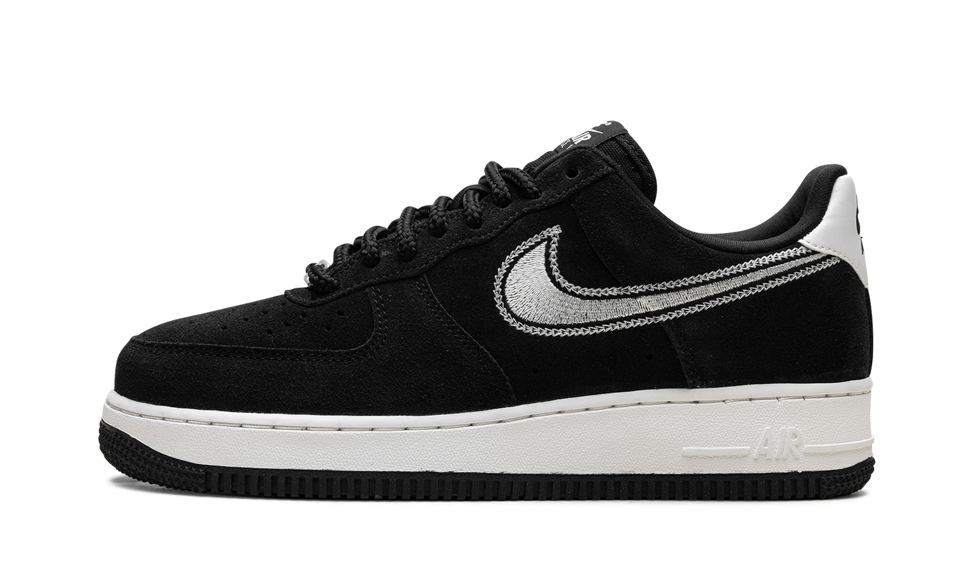 Air Force 1 Low '07 LV8  Black Sail Embroidered Swoosh