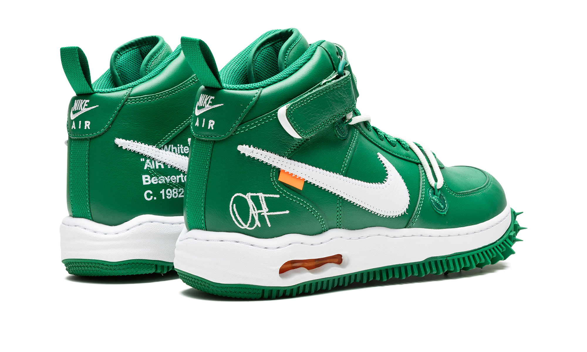 Air Force 1 Mid  Off-White - Pine Green