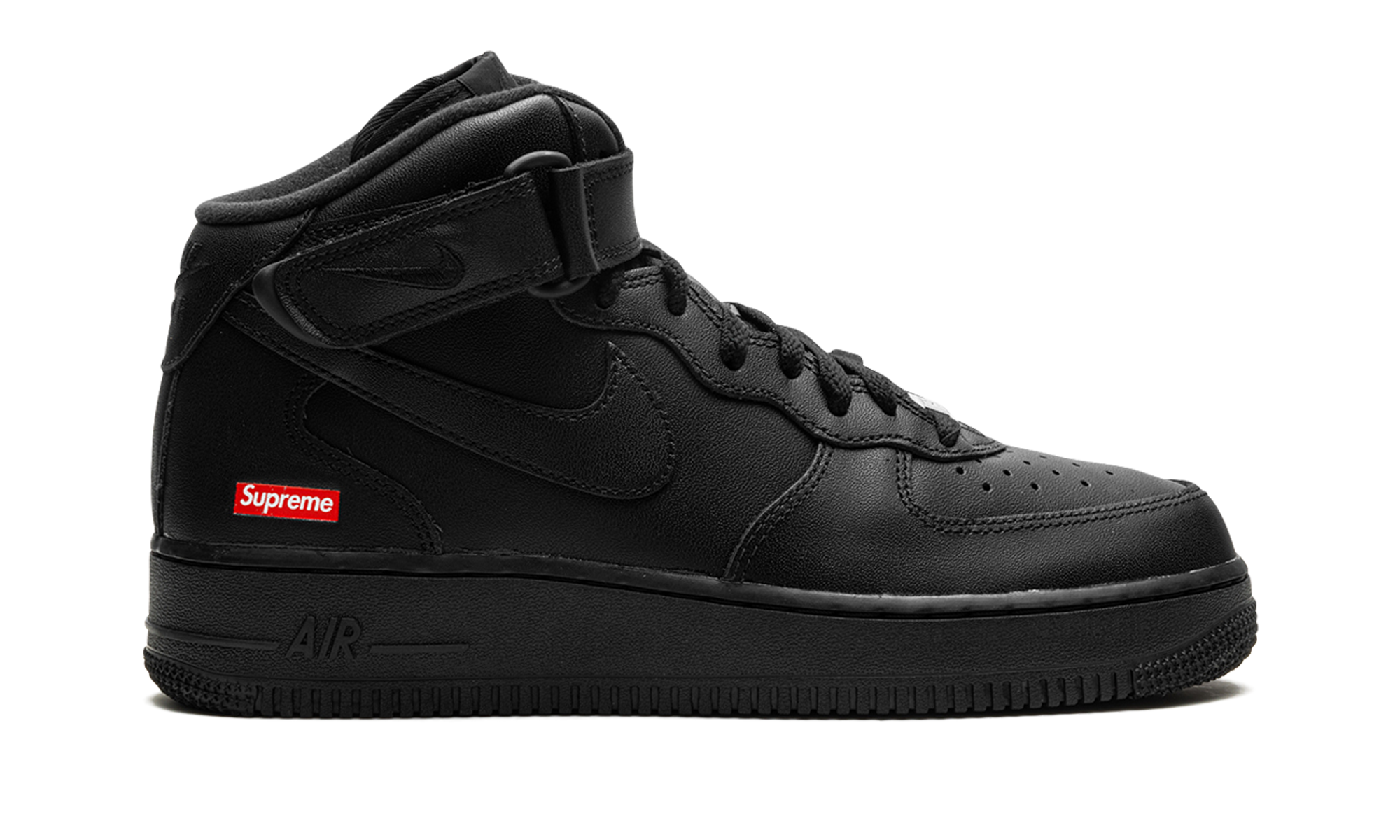 Air Force 1 Mid  Supreme - Mini Box Logo Black