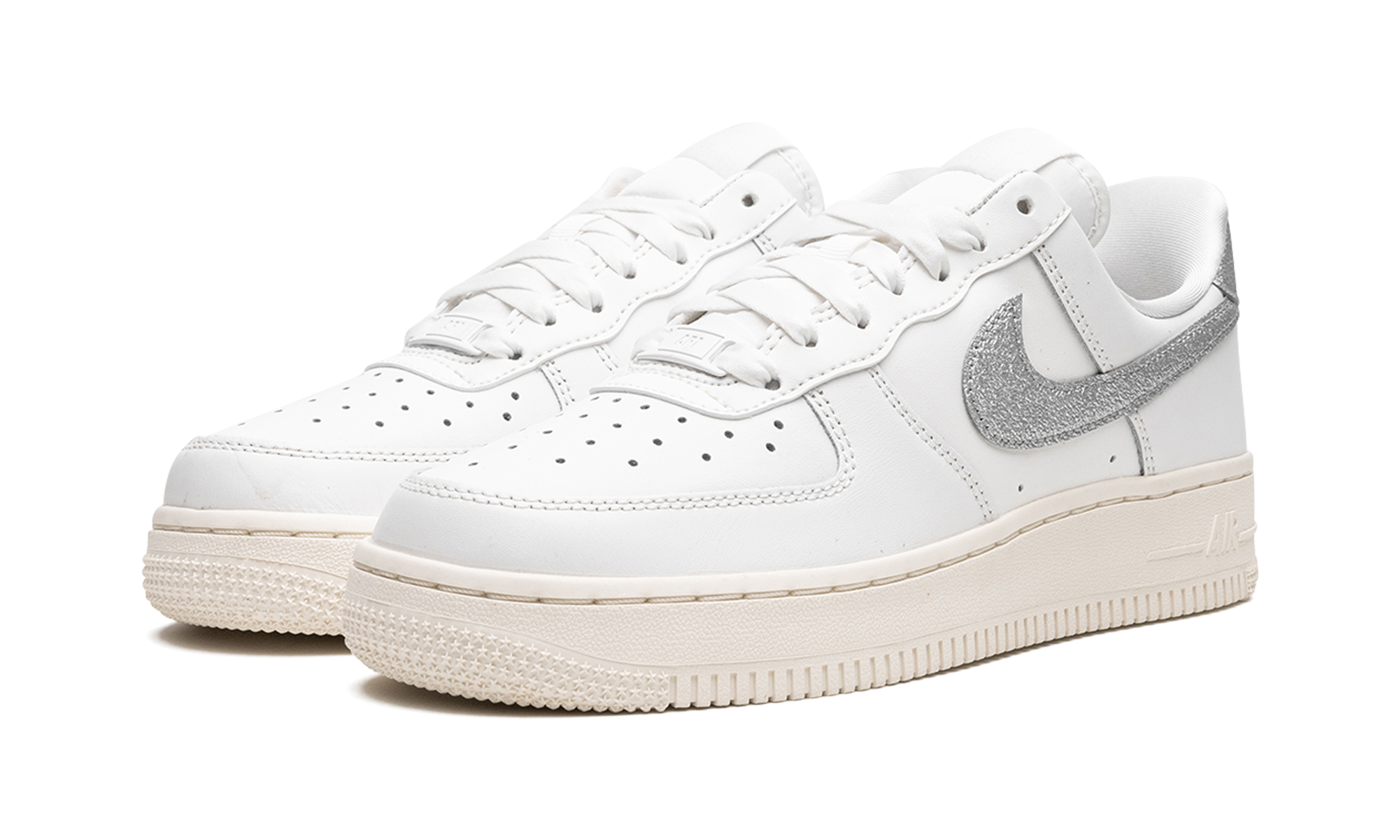 AIR FORCE 1 '07 MNS WMNS  Summit White Sail White Metallic Silver