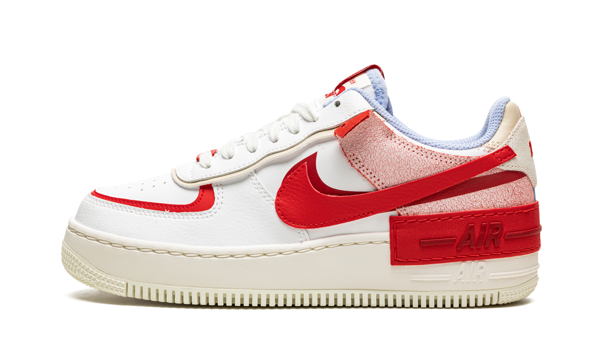 AIR FORCE 1 LO SHADO MNS WMNS  Red Cracked Leather