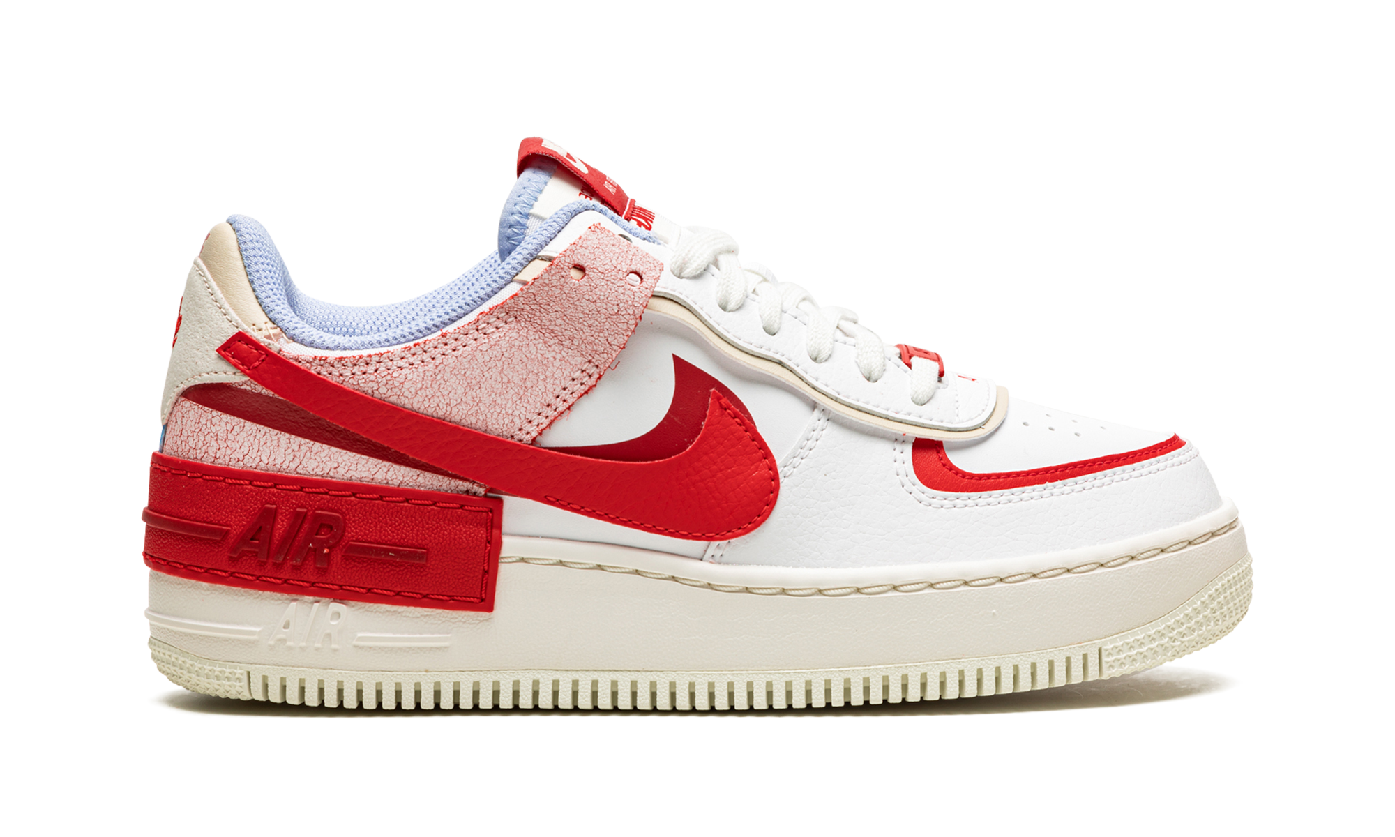 AIR FORCE 1 LO SHADO MNS WMNS  Red Cracked Leather
