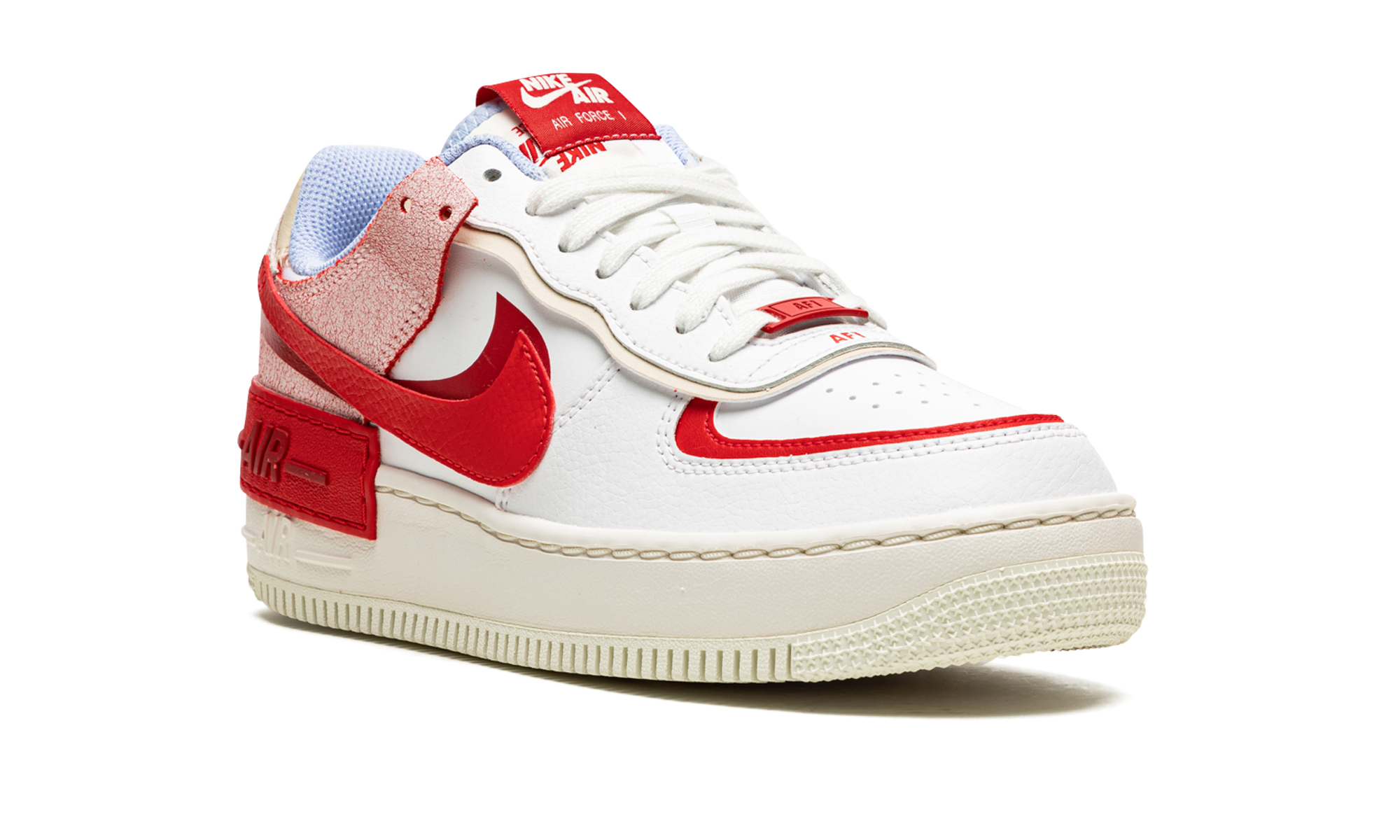 AIR FORCE 1 LO SHADO MNS WMNS  Red Cracked Leather