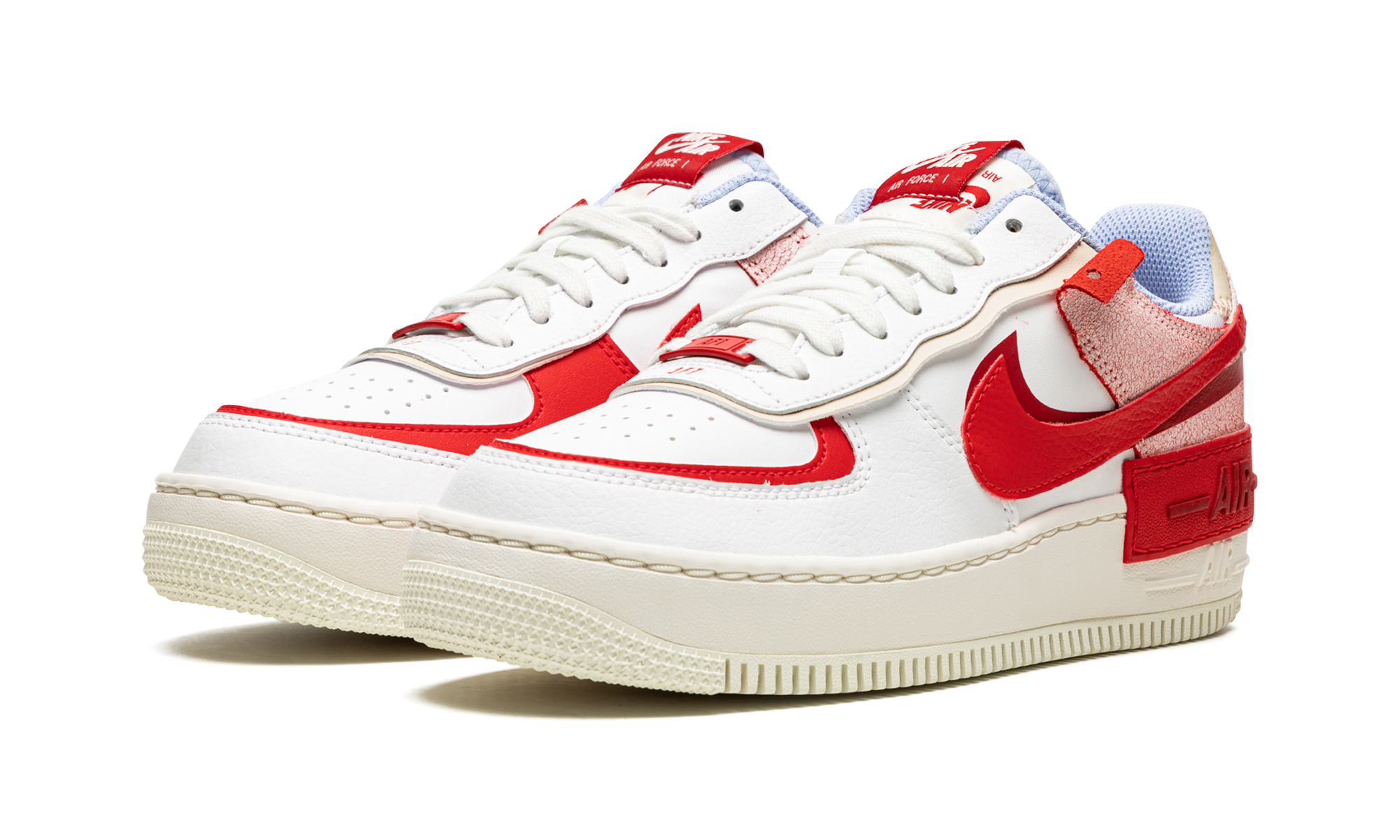 AIR FORCE 1 LO SHADO MNS WMNS  Red Cracked Leather